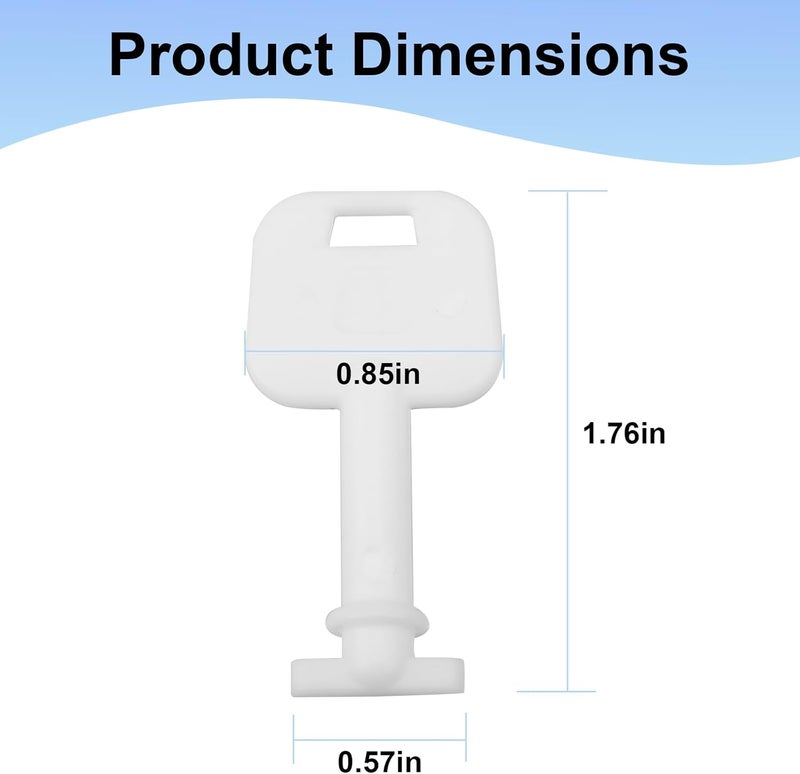 VIDABTE 59002 Dispenser Key for Merfin Dispensers 1002MM, 1003MM, 51003,1002 (6 pcs) - Image 3